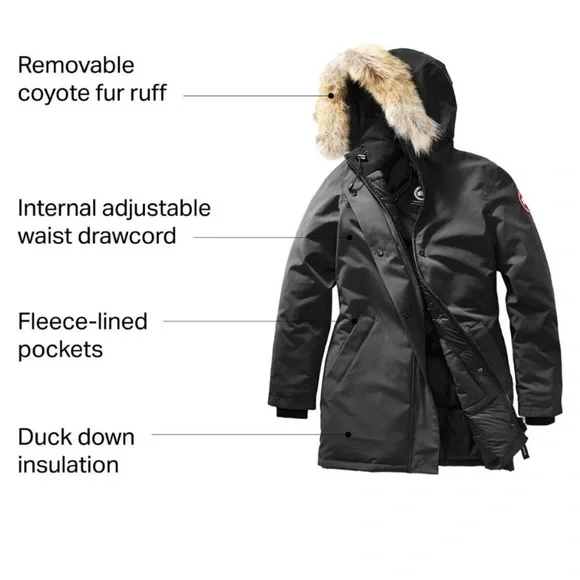 Canada Goose Victoria Parka Size S Black - Picture 9 of 12